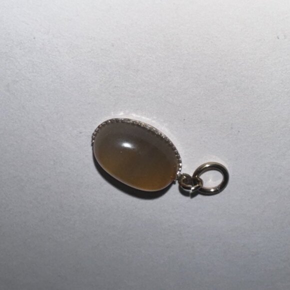 Natural Citrine Cabochon Oval Pendant - Picture 2 of 6